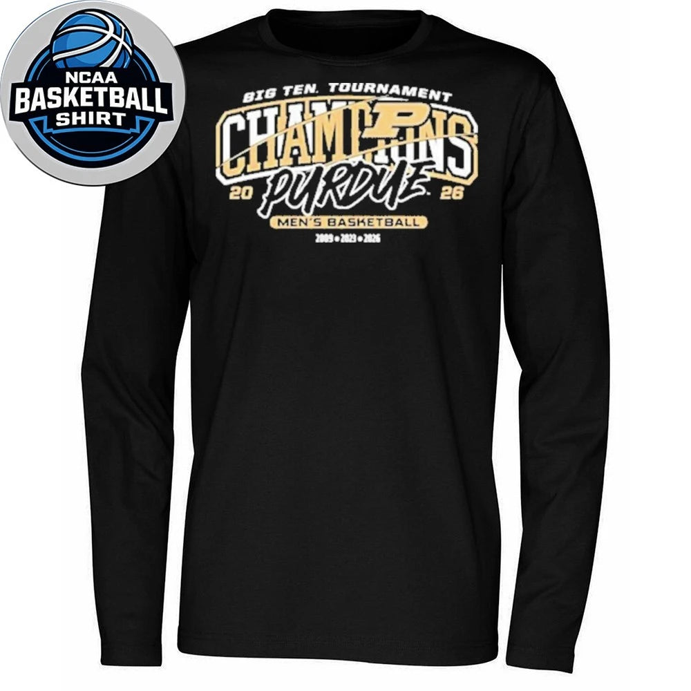 Congrats Purdue Boilermakers 2026 Big Ten Men’s Basketball Tournament Champions Logo Shirt
