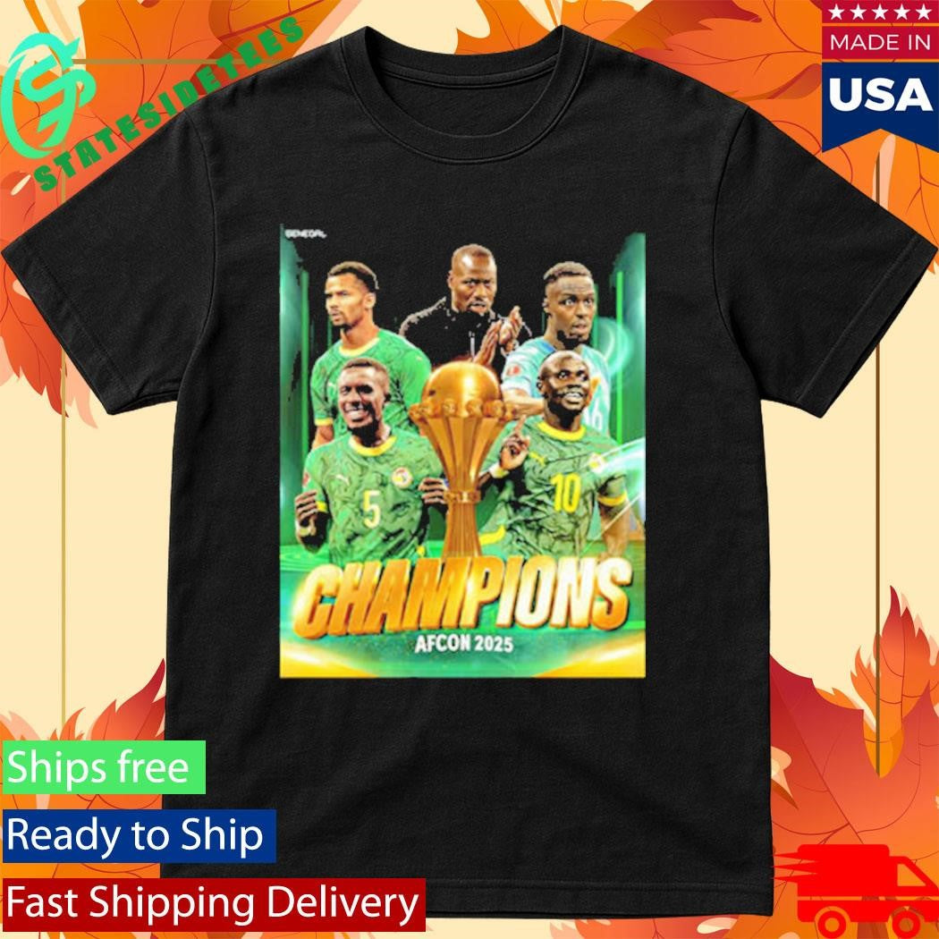 Congrats Senegal Champions AFCON 2025 Shirt