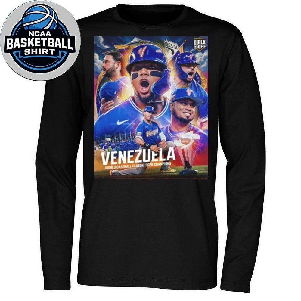 Congrats Team Venezuela Defeat Team USA To Become World Baseball Classic 2026 Champions First Time Ever T-Shirt