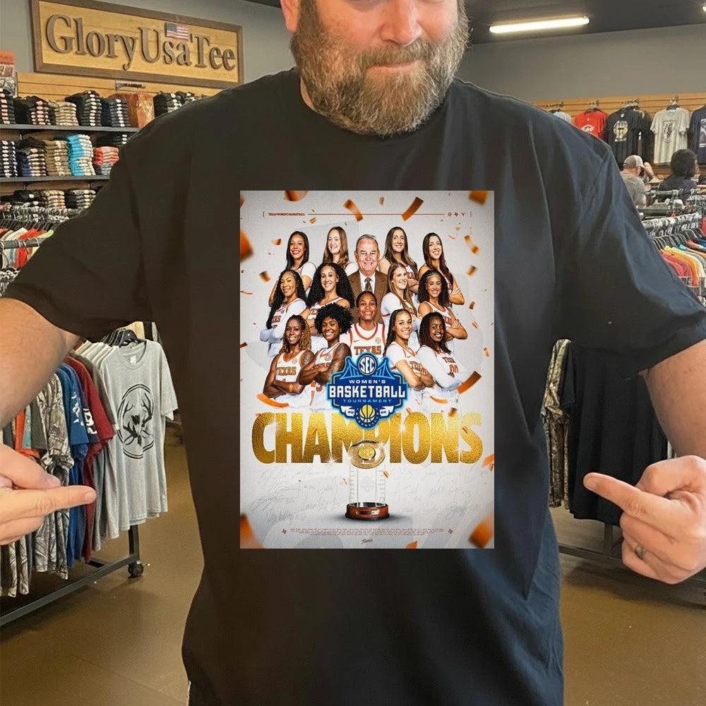 Congrats Texas Longhorns Women’s Basketball Champions SEC Tournament Champions 2026 Poster Shirt