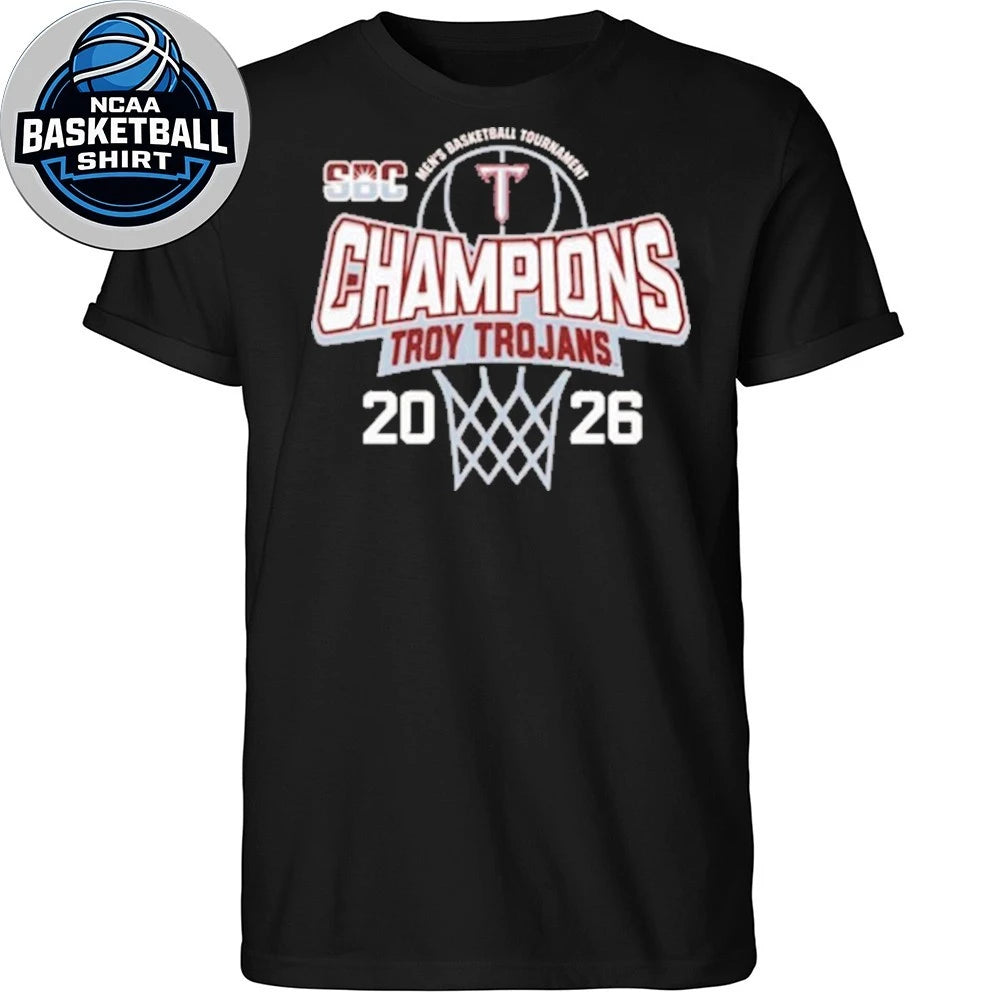 Congrats Troy Trojans Champions 2026 Sun Belt Men’s Basketball Tournament Shirt