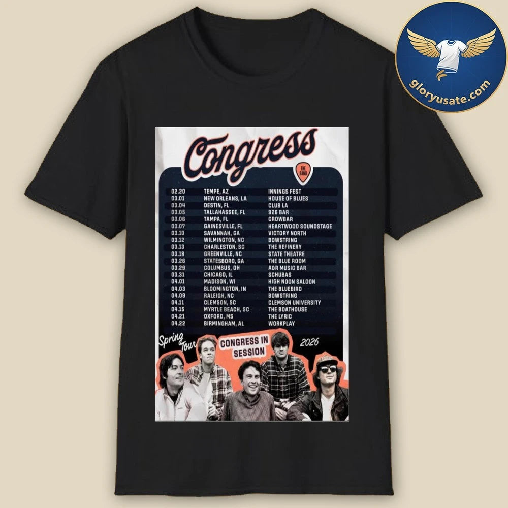 Congress The Band Spring Tour 2026 Poster Dates Shirt