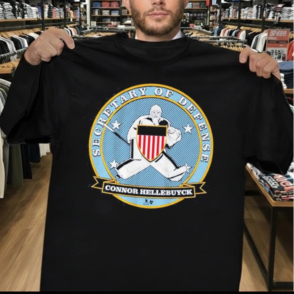 Connor Hellebuyck Secretary of Defense Logo Shirt