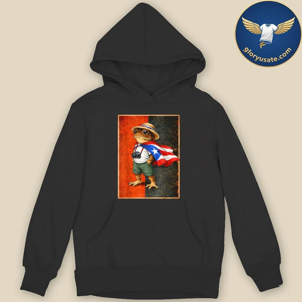 Coqui Frog Puerto Rico Flag Puerto Rican Taino Boricua Shirt