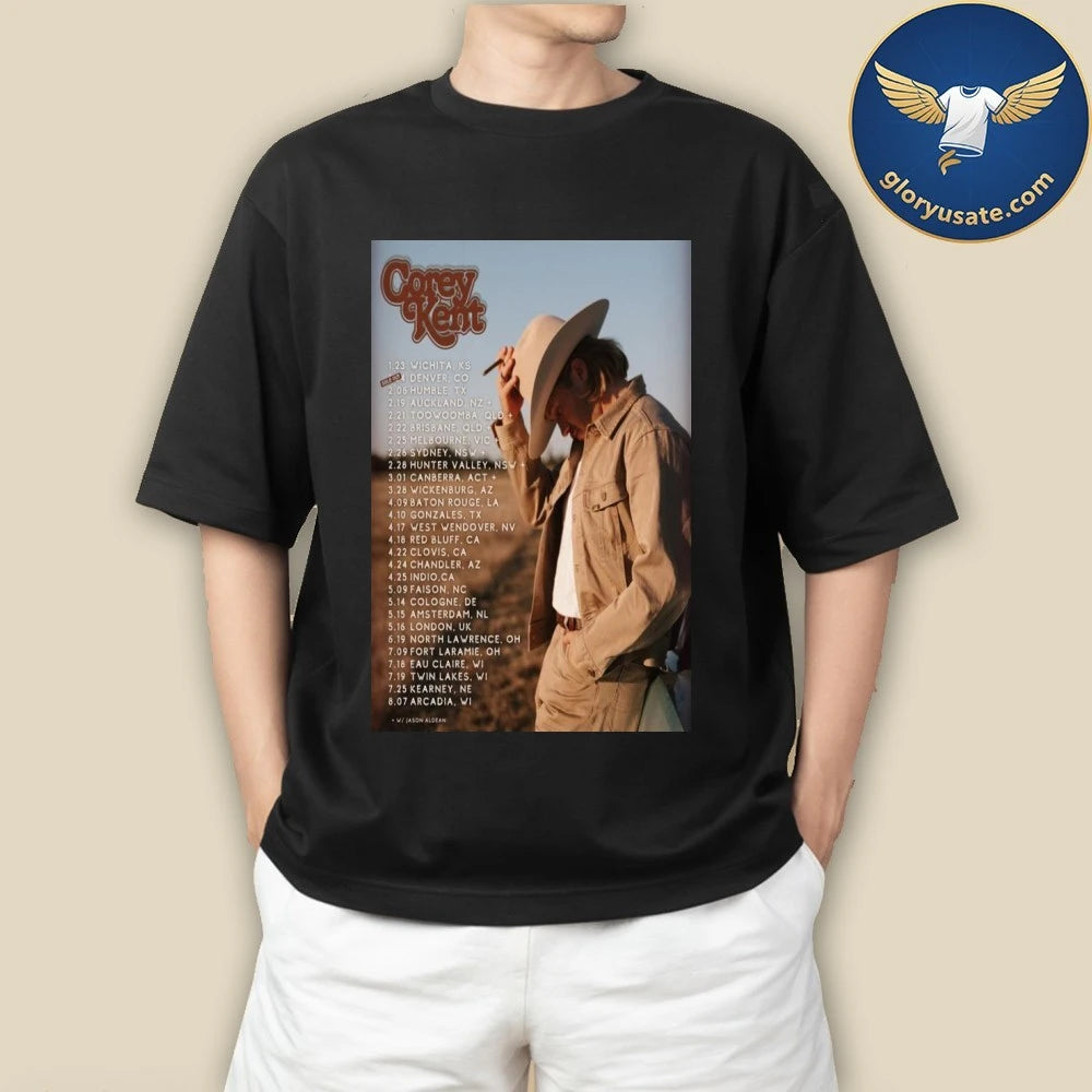 Corey Kent Tour 2026 Poster Dates Shirt