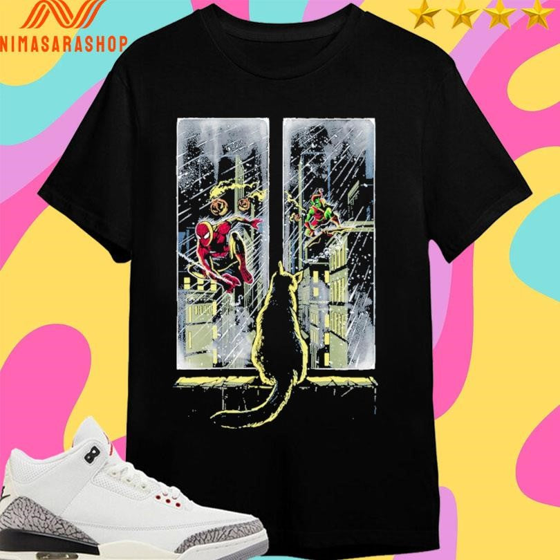 Curious Cat Superheroes Shirts
