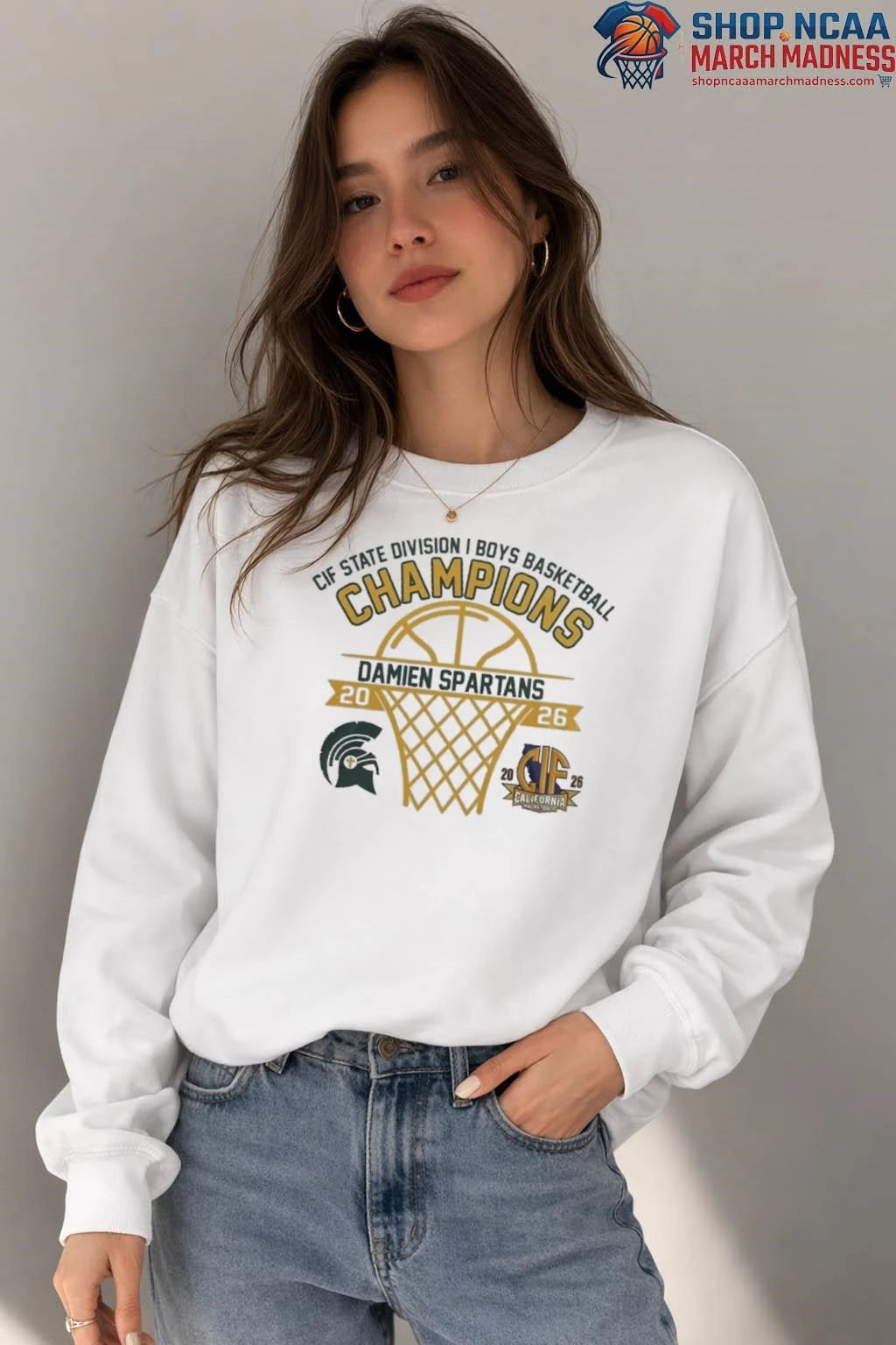 Damien Spartans 2026 CIF State Division I Boys Basketball Champions Shirt Damien Spartans 2026