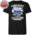 Damn Right I Am A Seahawks Fan Now And Forever Signatures T-Shirt