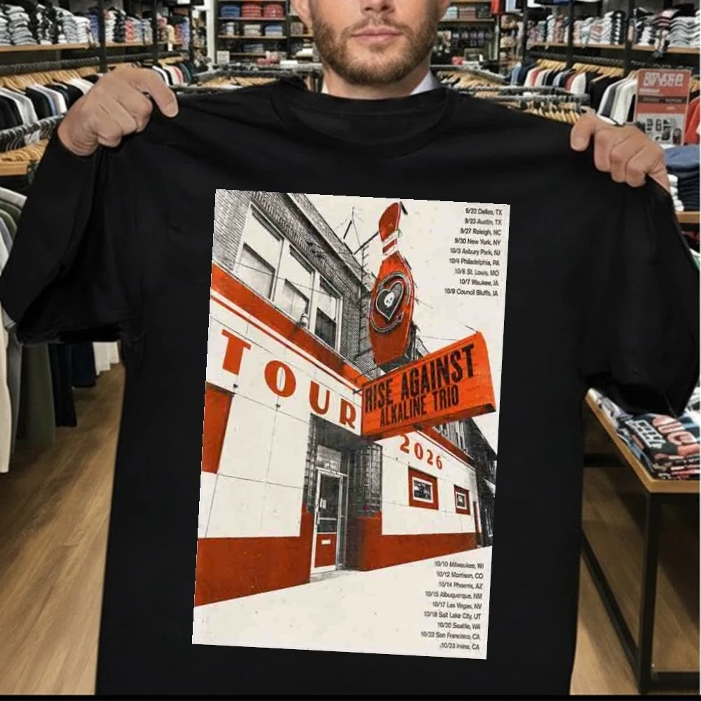 Dan Andriano And Rise Against Tour 2026 Poster Shirt