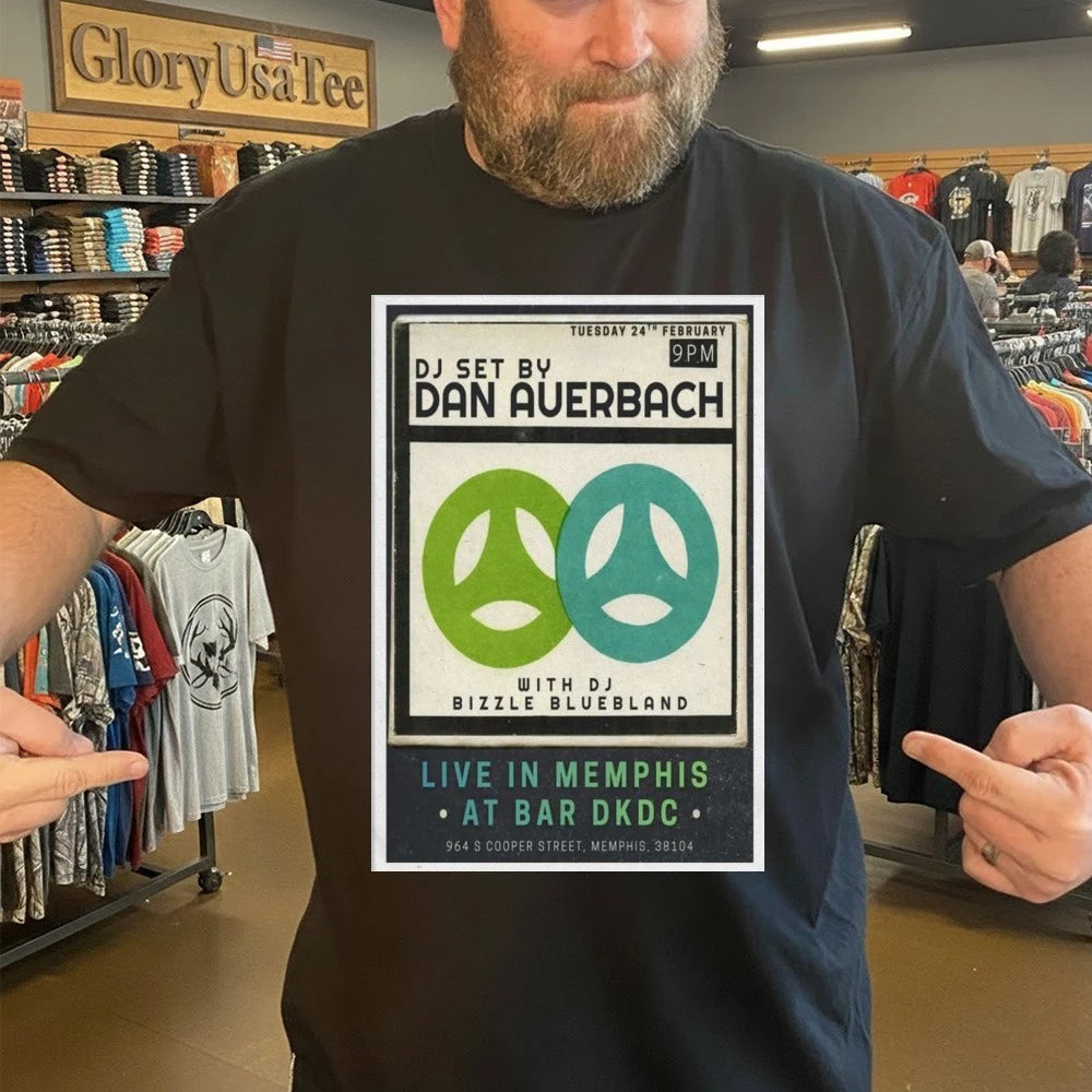 Dan Auerbach The Black Keys Poster Tuesday 24TH Feb Poster Shirt