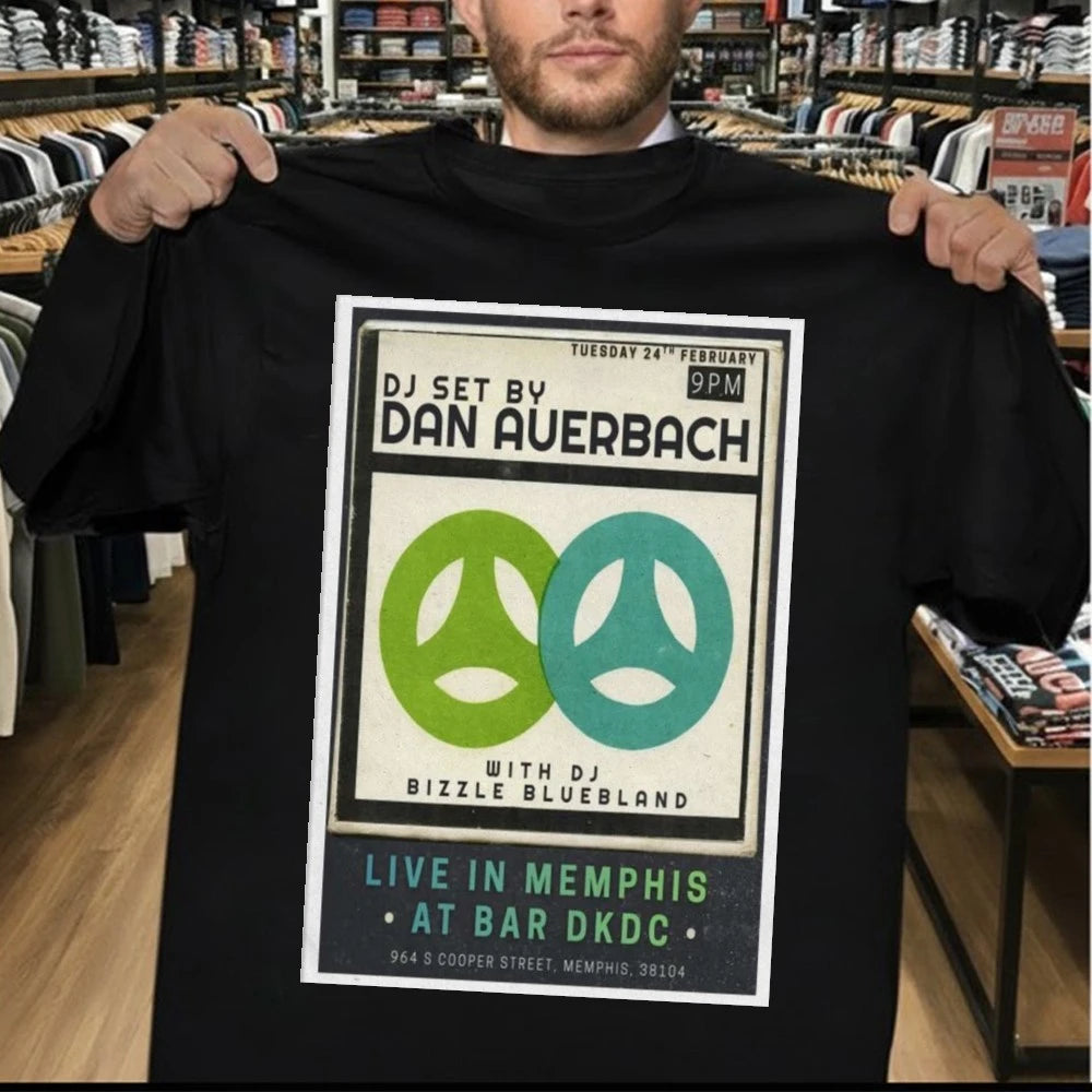 Dan Auerbach The Black Keys Poster Tuesday 24TH Feb Poster Shirt