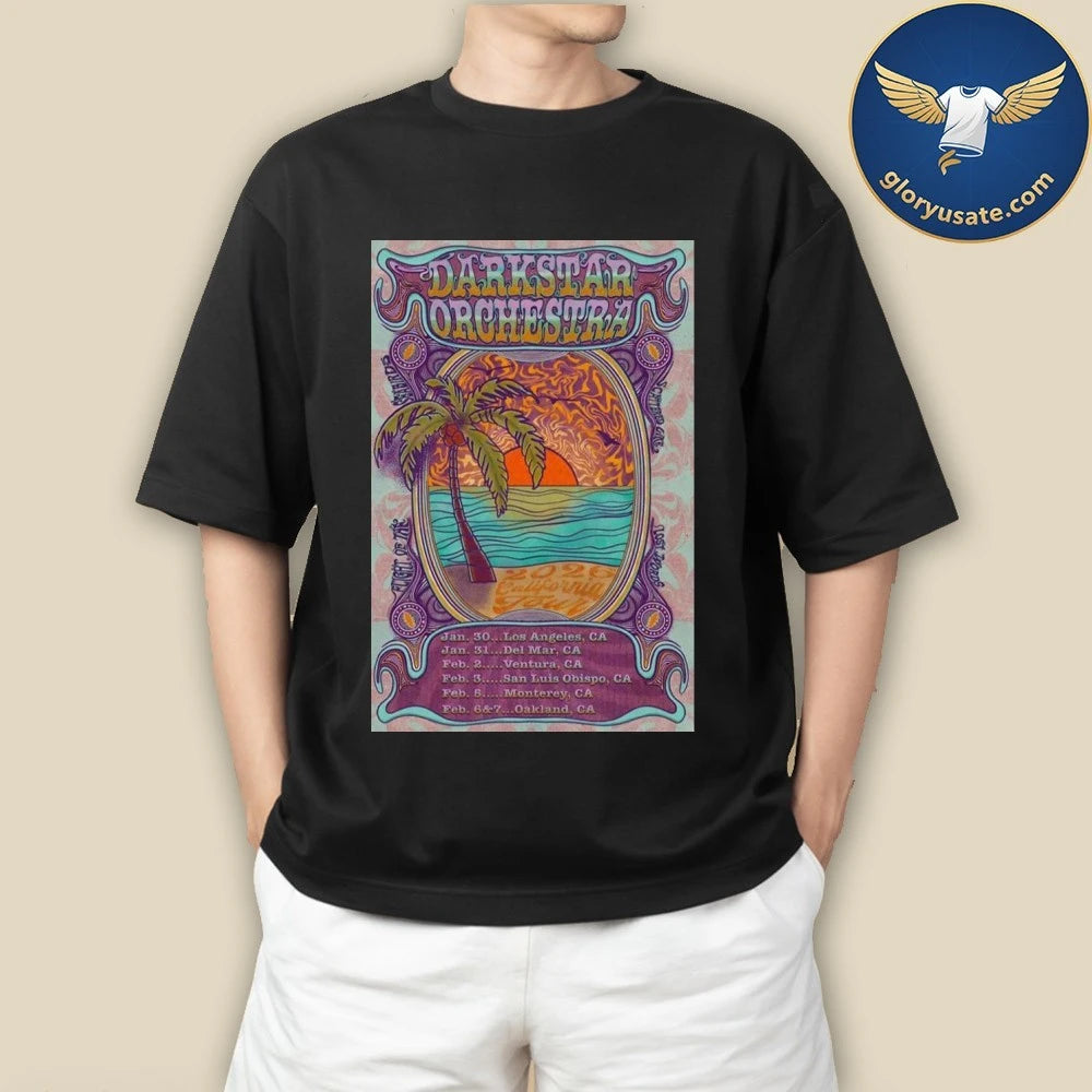 Dark Star Orchestra 2026 Tour CA Poster Shirt