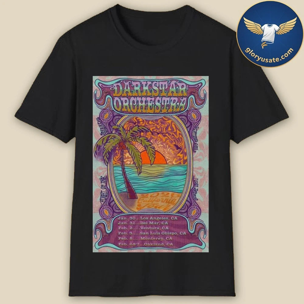 Dark Star Orchestra 2026 Tour CA Poster Shirt