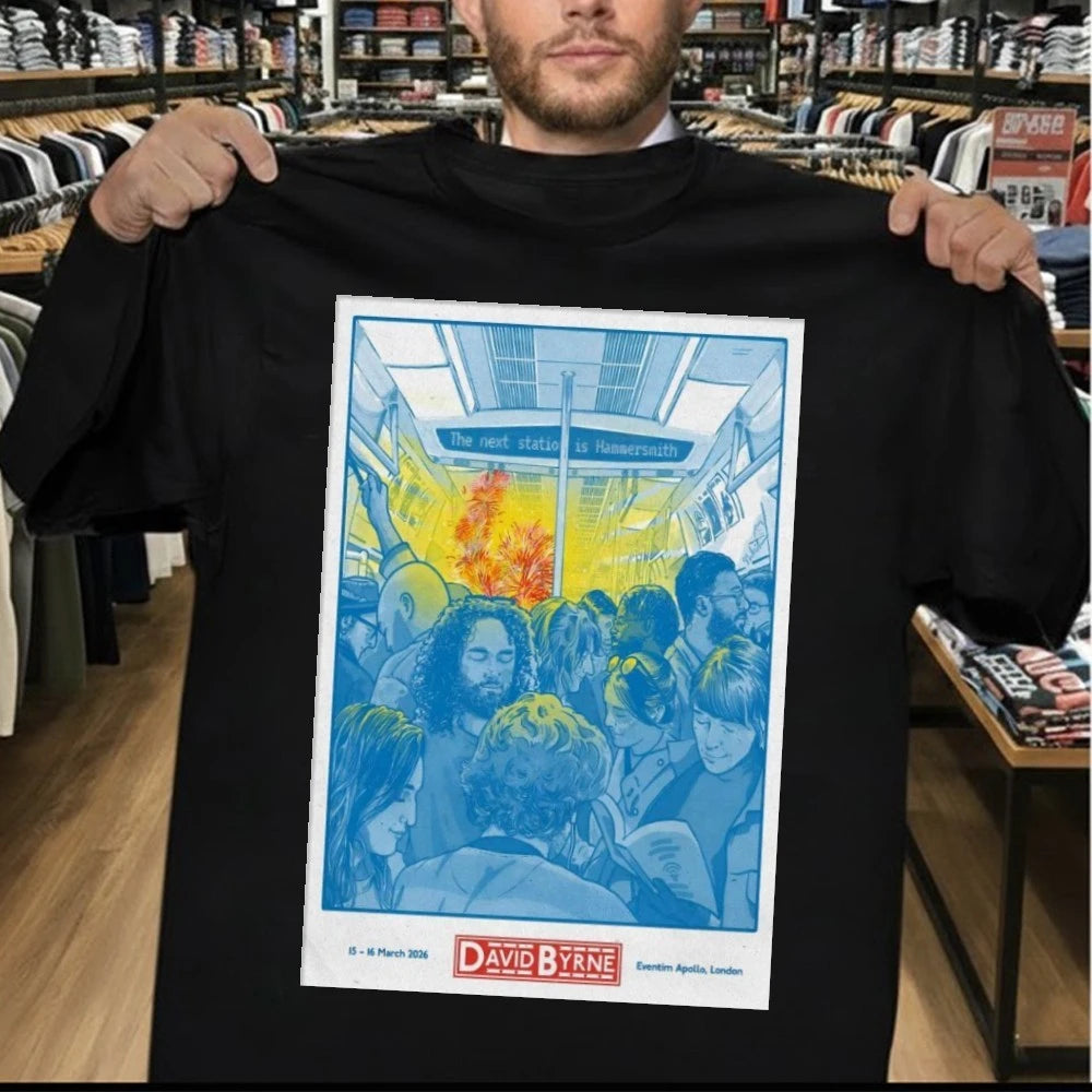 David Byrne London UK 3-15 3-16-2026 Poster Shirt