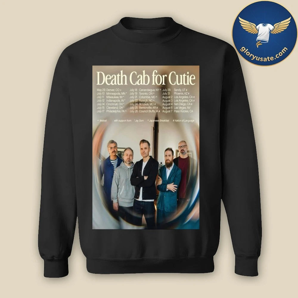 Death Cab For Cutie North America Summer 2026 Poster Dates Shirt