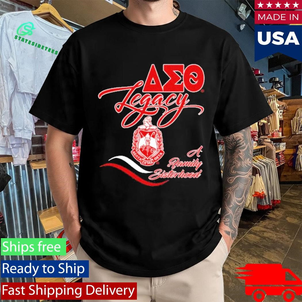 Delta Sigma Theta Δσθ Legacy Glitter Screen Shirt