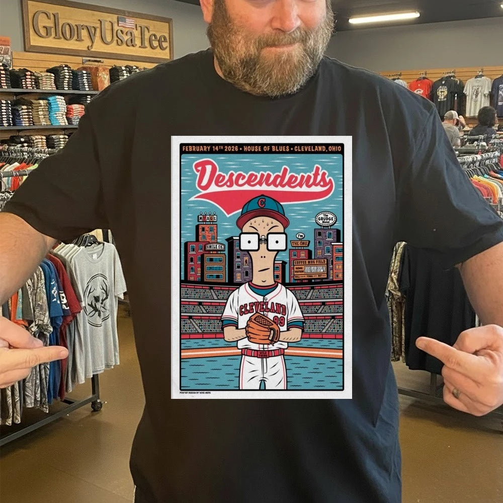 Descendents Feb 14TH 2026 Cleveland, OHIO Poster Shirt