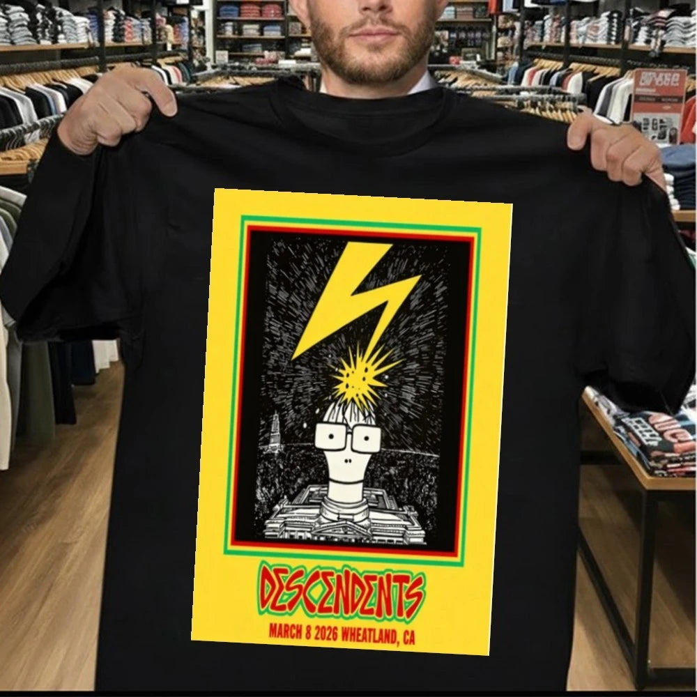 Descendents March 8 2026 Wheatland, CA Concert Poster Shirt
