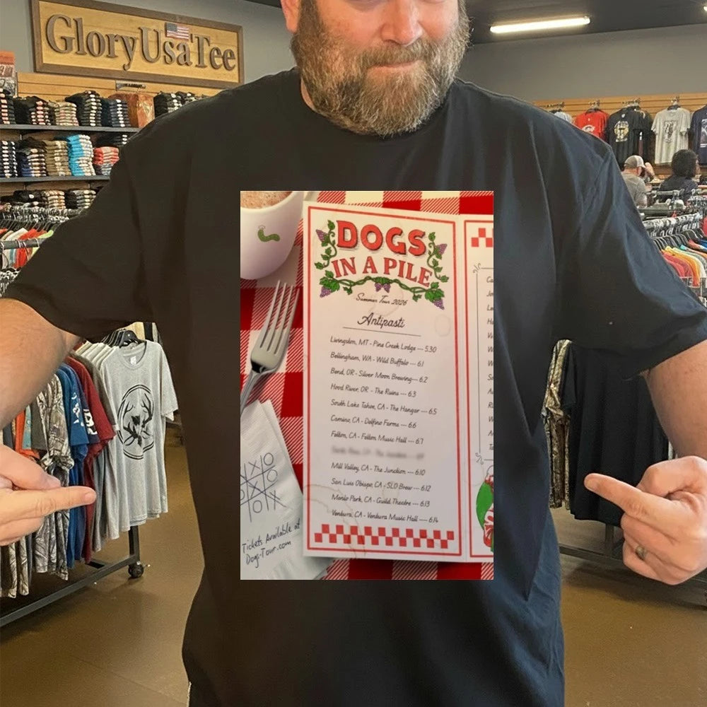 Dogs In A Pile Summer Tour 2026 Poster Shirt
