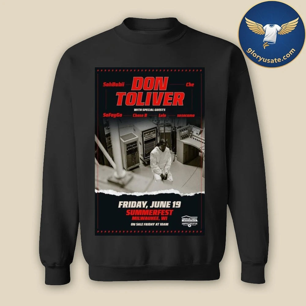 Don Toliver Milwaukee, WI June 19 2026 Concert Poster Shirt