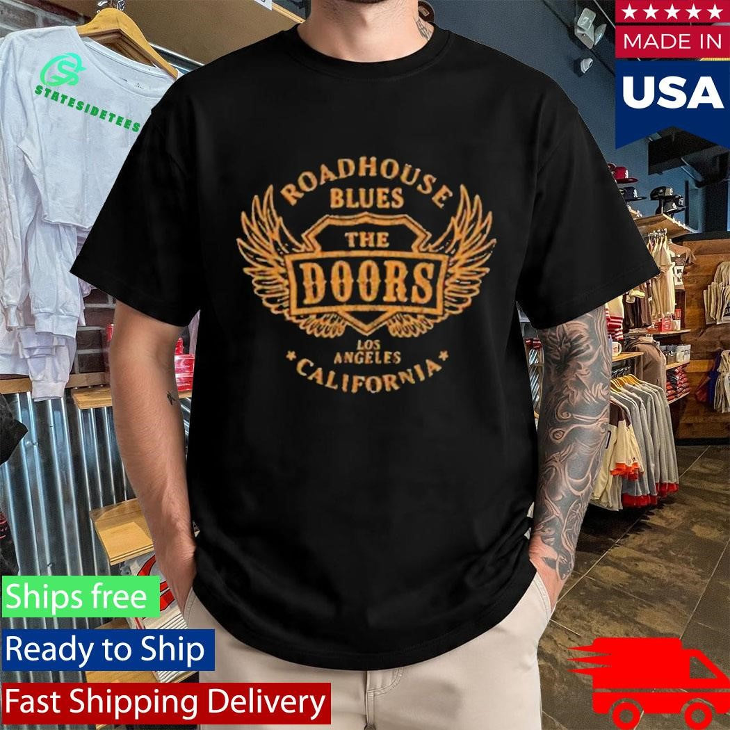 Doors Roadhouse Blues Black Orange T-Shirt
