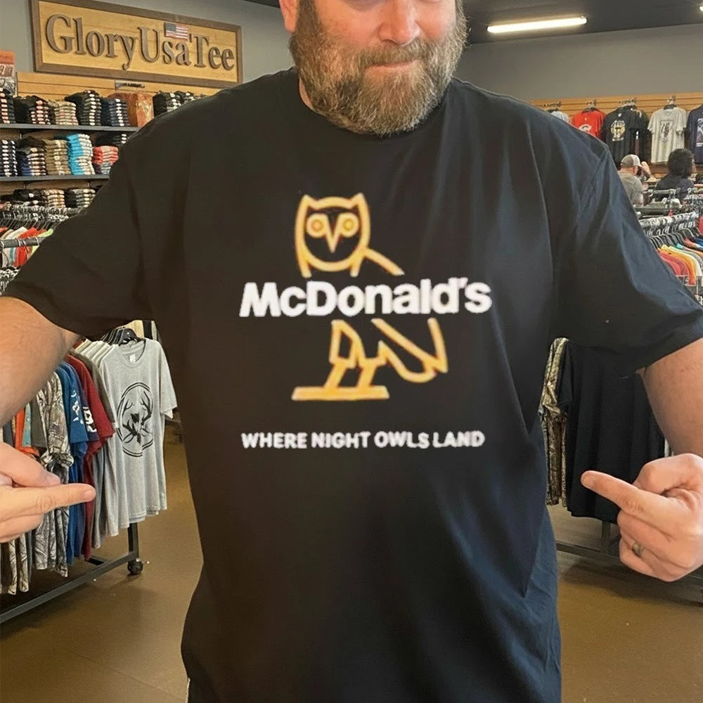 Drake x McDonald Where Night Owls Land Shirt