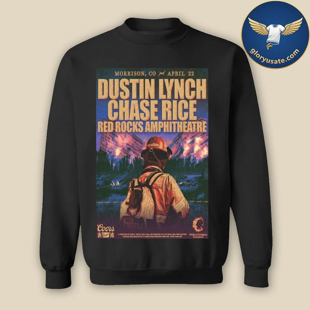 Dustin Lynch Morrison, CO April 22 2026 Concert Poster Shirt