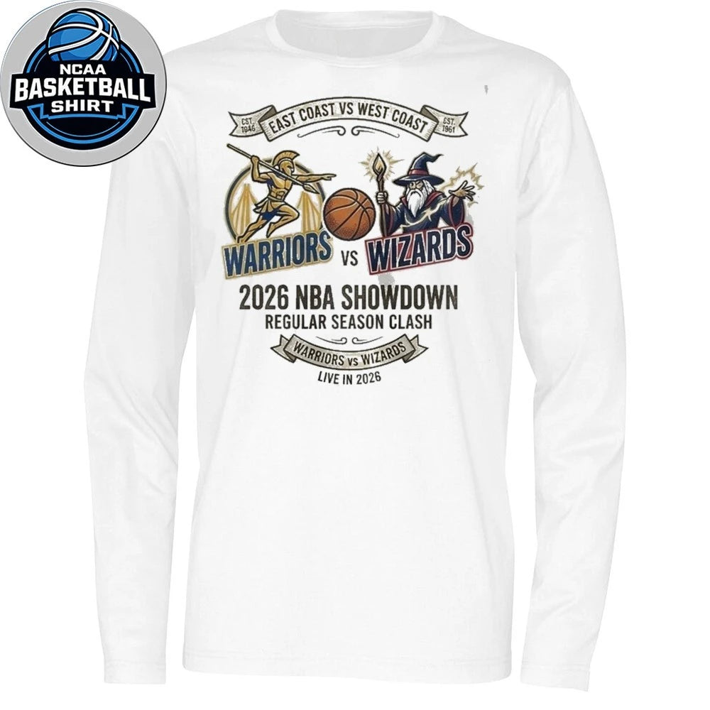 East Coast Vs West Coast Warriors Vs Wizards Nba 2026 Shirt