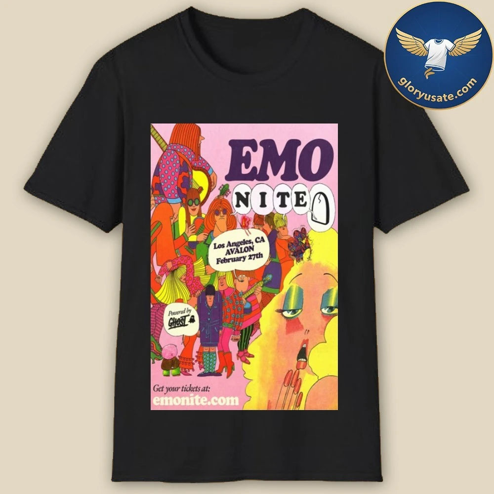 Emo Nite February 27 2026 Los Angeles, CA Poster Shirt