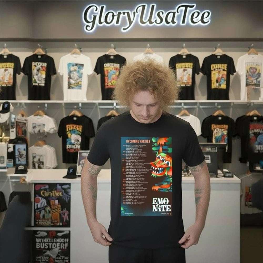 Emo Nite Upcoming Parties Tour 2026 Poster Shirt