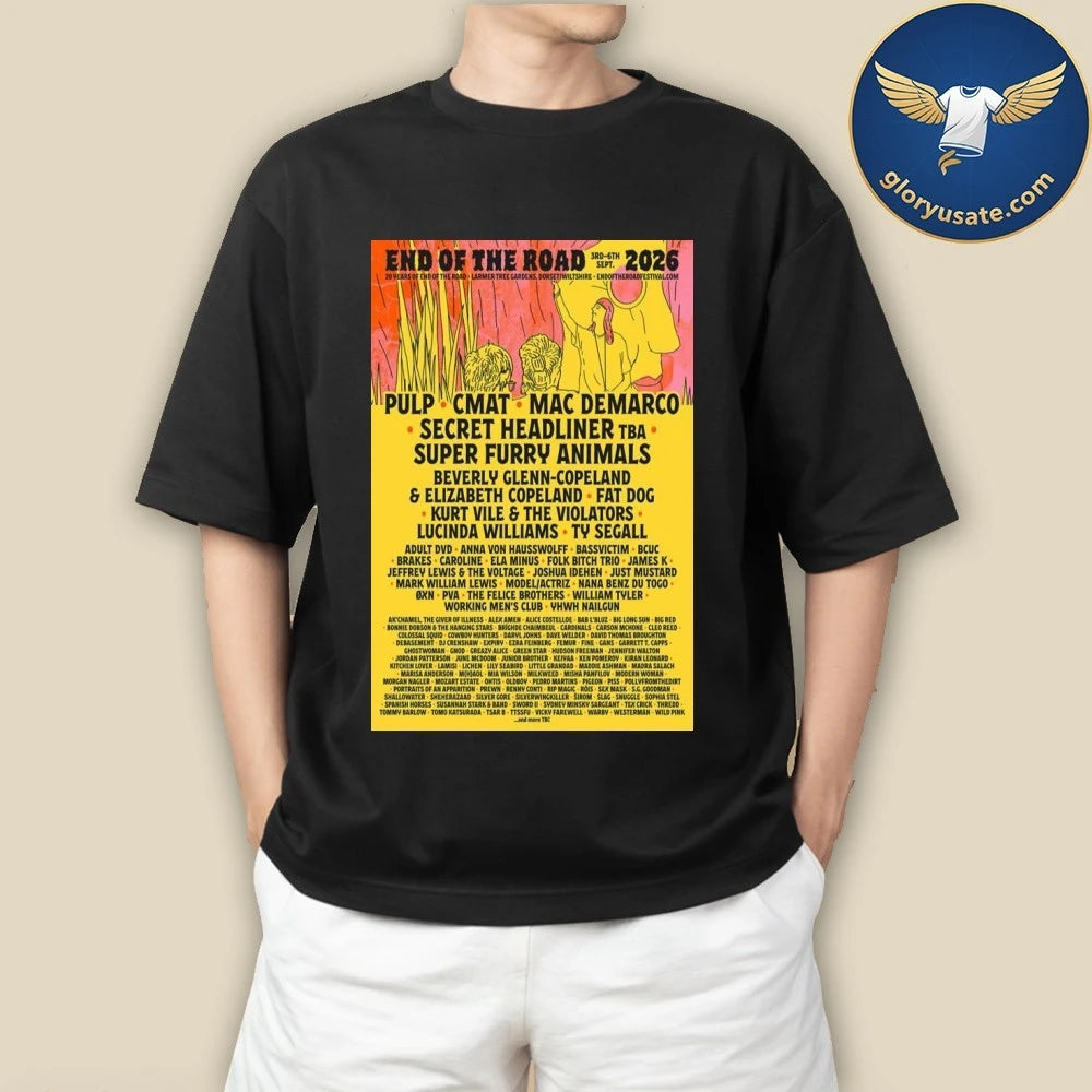 End Of The Road 3rd-6th Sept 2026 Tour Poster Shirt