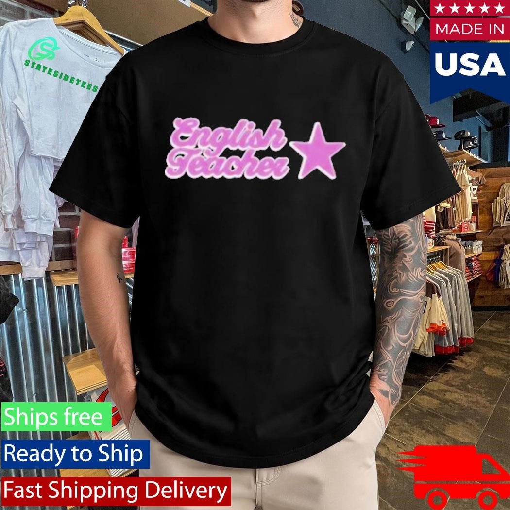 English Teacher Pink Logo T-Shirt
