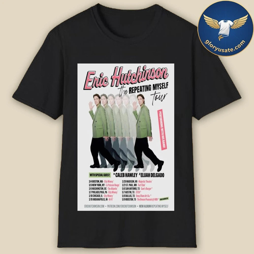 Eric Hutchinson The Repeating Myself Tour 2026 Poster Shirt