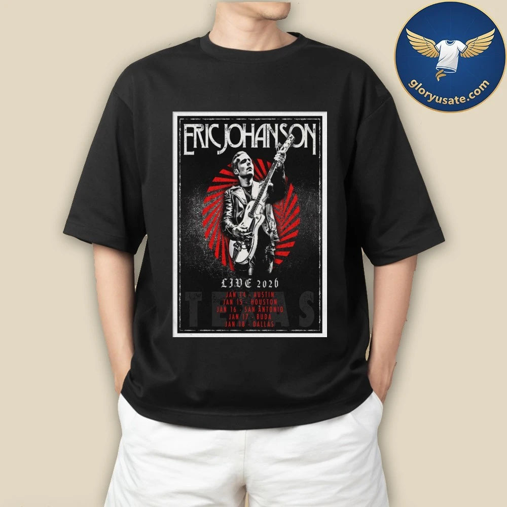 Eric Johanson Tour Jan 2026 Texas Poster Shirt