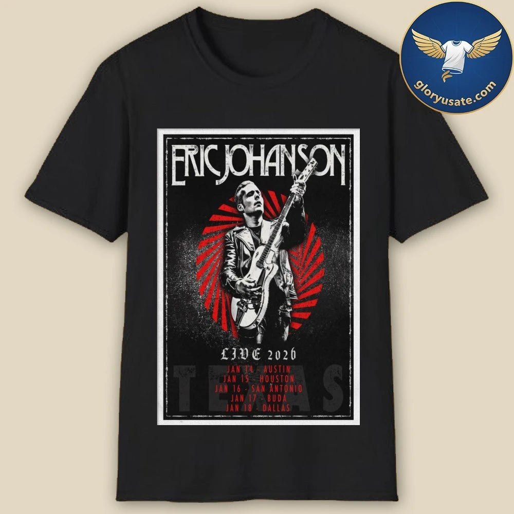 Eric Johanson Tour Jan 2026 Texas Poster Shirt