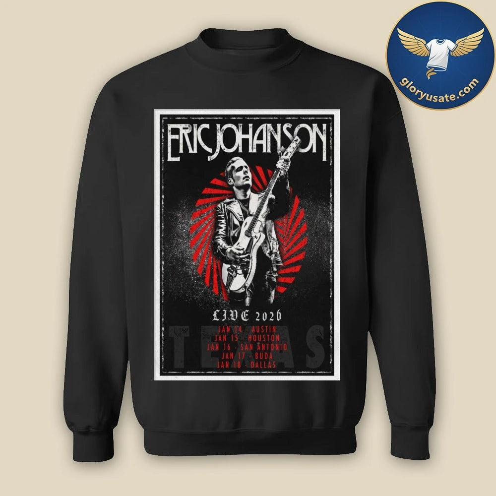 Eric Johanson Tour Jan 2026 Texas Poster Shirt