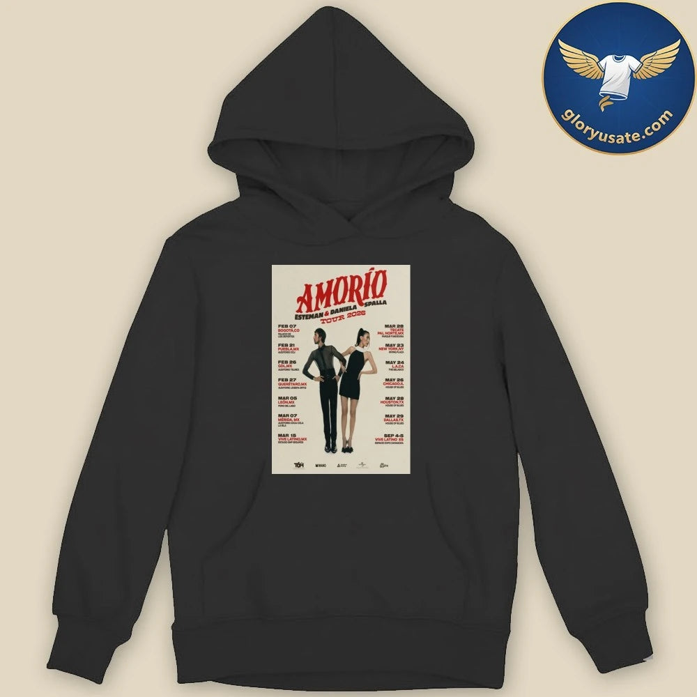 Esteman &amp; Daniela Spalla Amorio Tour 2026 Poster Shirt