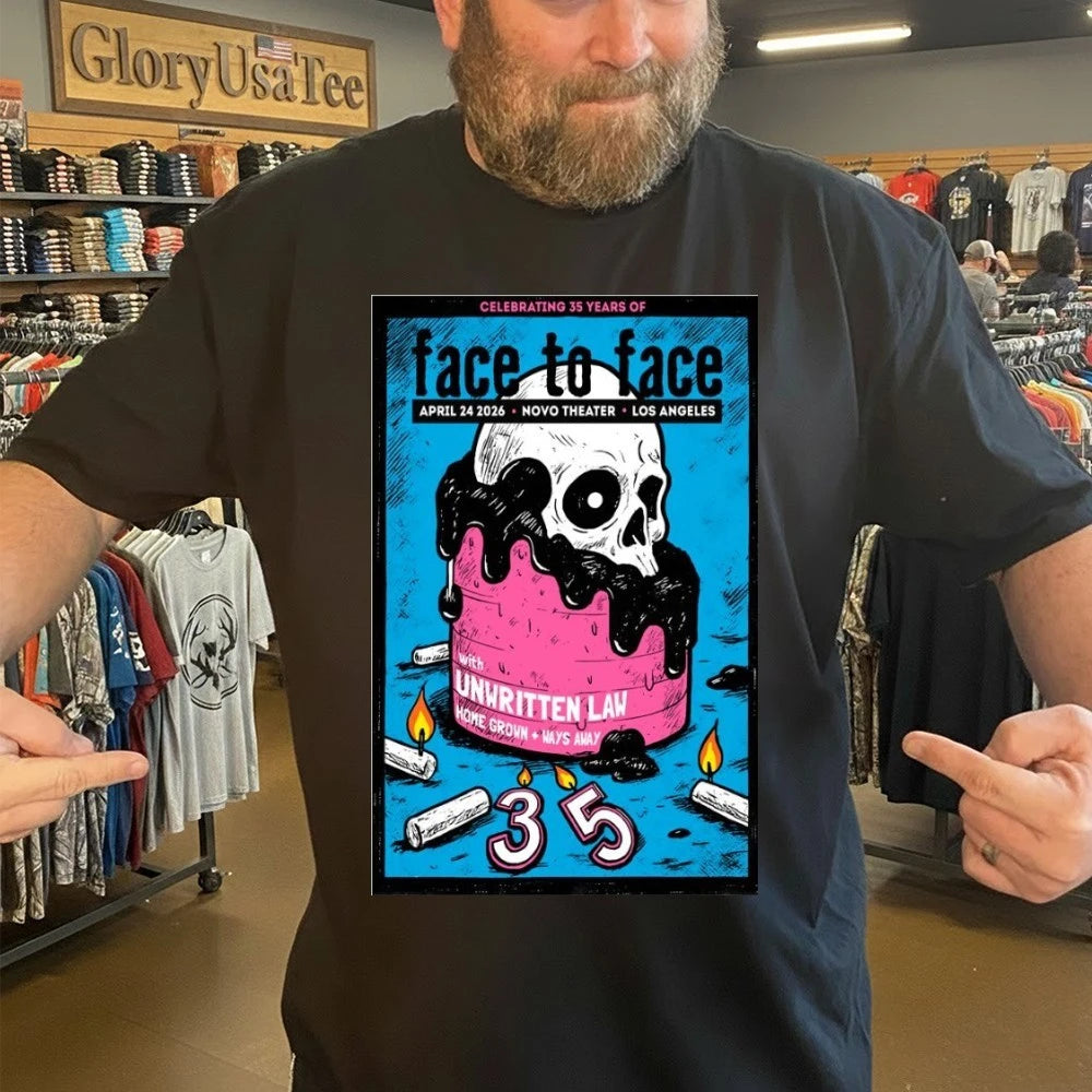 Face To Face Los Angeles, CA Apr 24 2026 Tour Poster Shirt