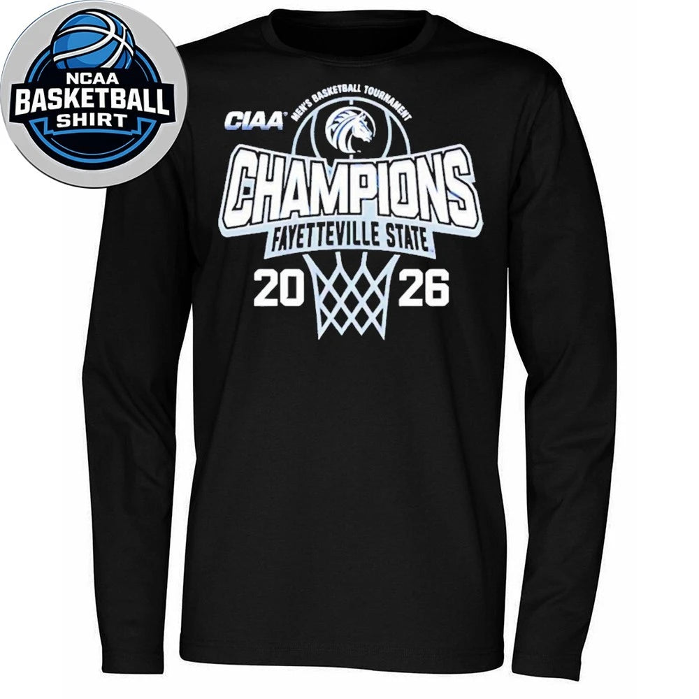 Fayetteville State Men’s Basketball 2026 CIAA Tournament Champions Logo Shirt