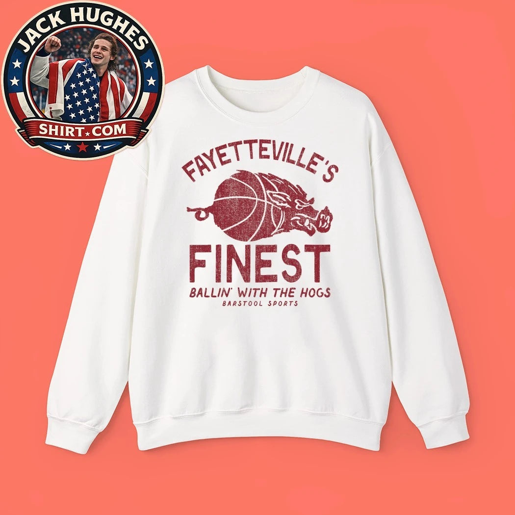 Fayetteville’s Finest Ballin With The Hogs Barstool Sports Shirt