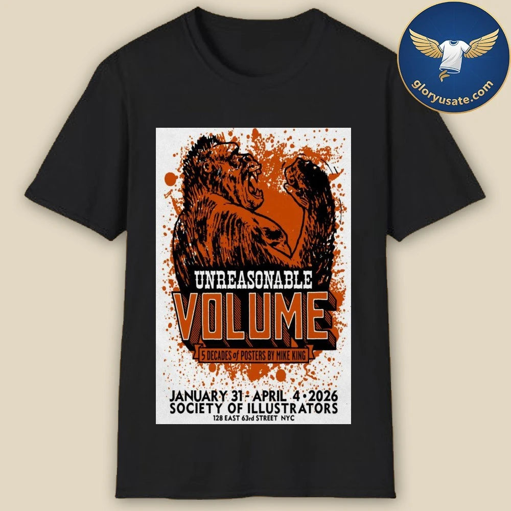 Five Decades of Posters by Mike King Society of Illustrators Poster Shirt