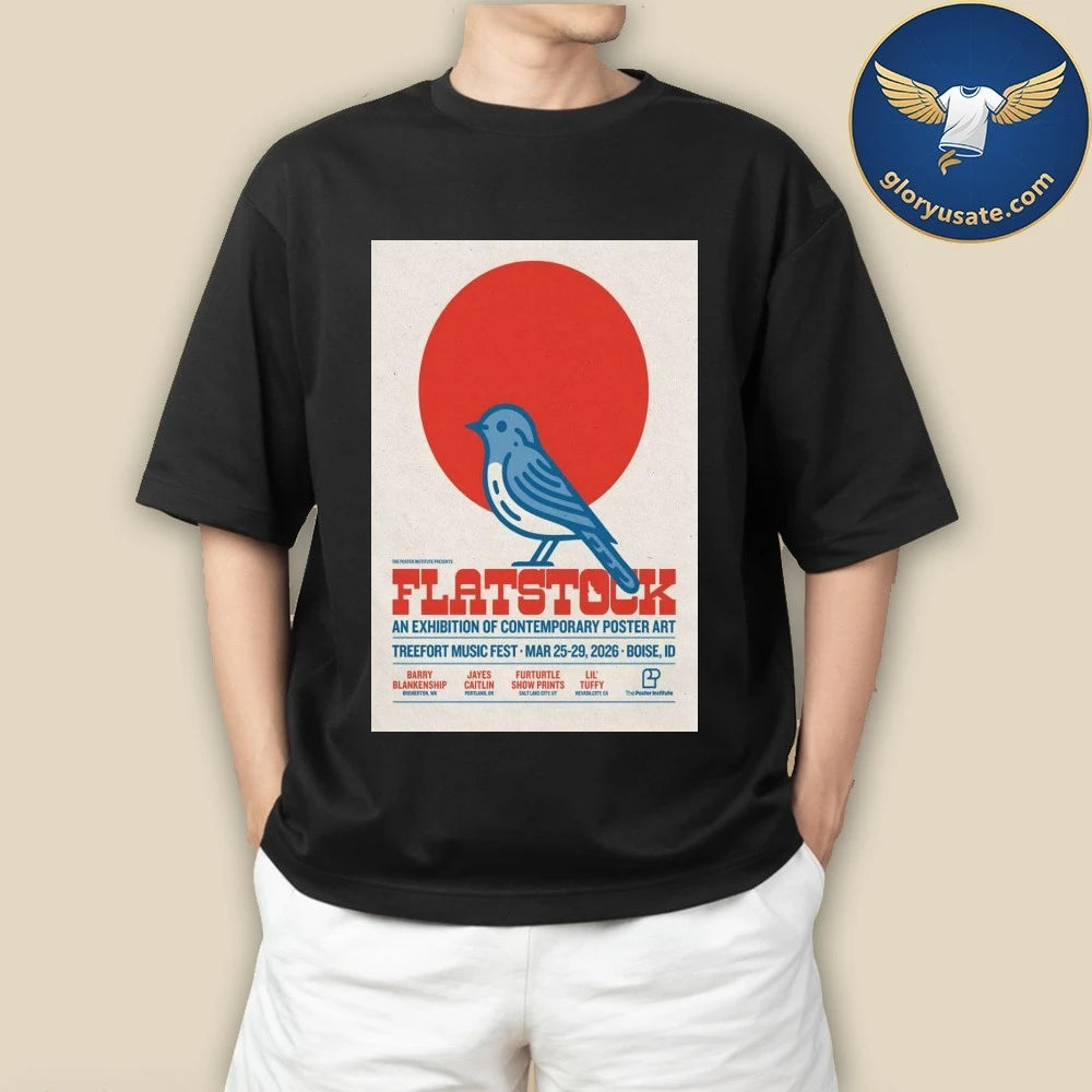 Flatstock Mar 25-29 2026 Boise ID Poster Shirt