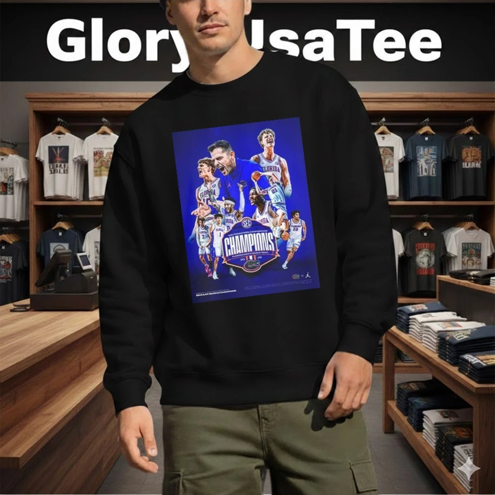 Florida Gators Men’s Basketball Is A Southeastern Conference Champions 2026 SEC Shirt