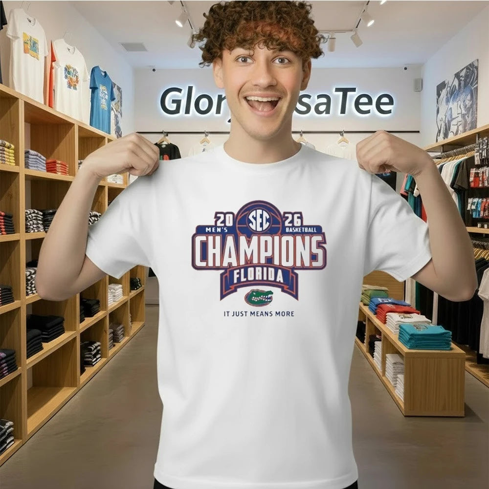 Florida Gators Merch 2026 SEC Men’s Basketball Regular Season Champions Shirt