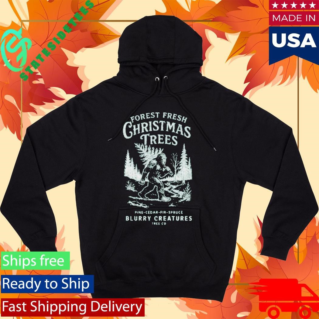 Forest Fresh Christmas Blurry Creatures Shirt