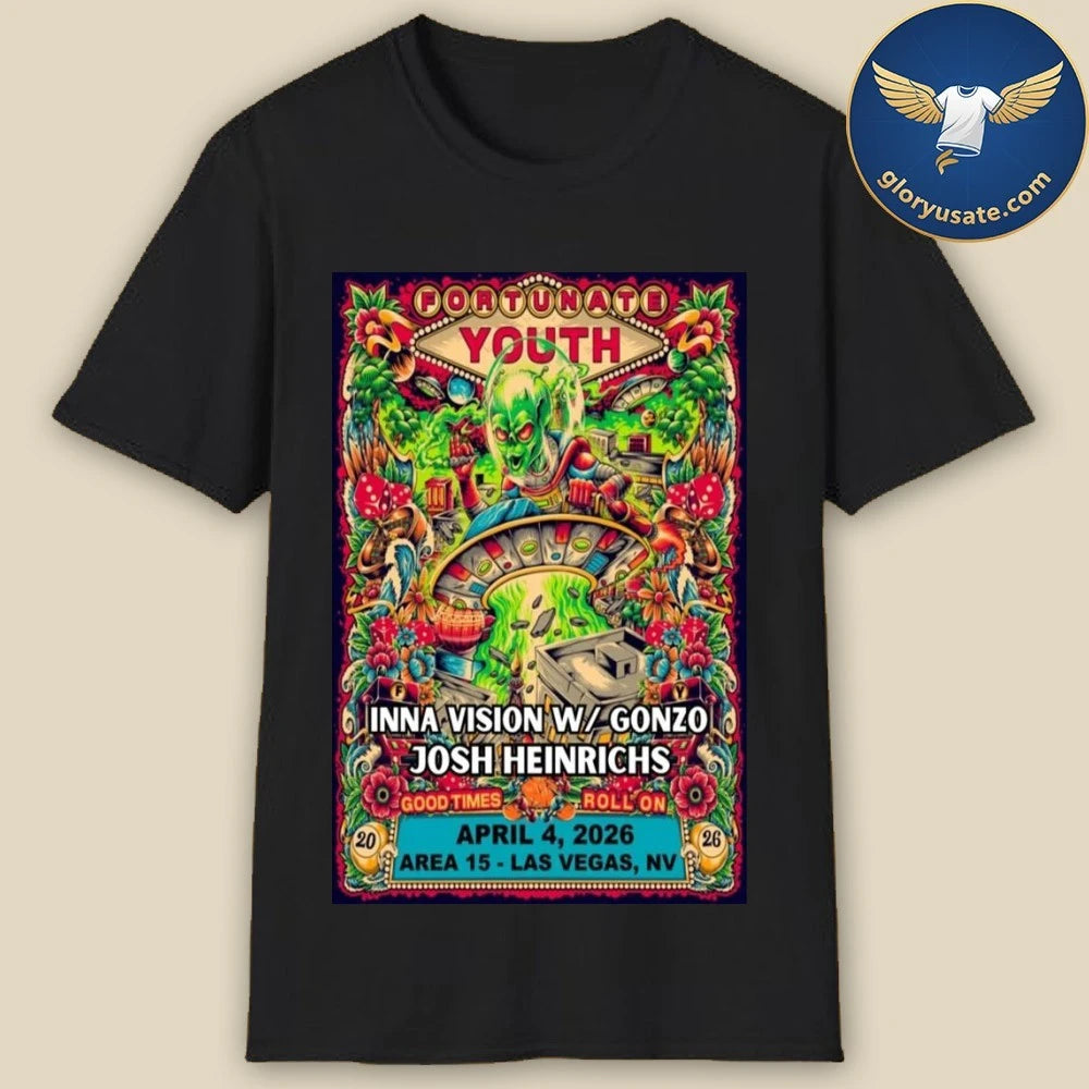 Fortunate Youth Las Vegas, NV April 4 2026 Concert Poster Shirt