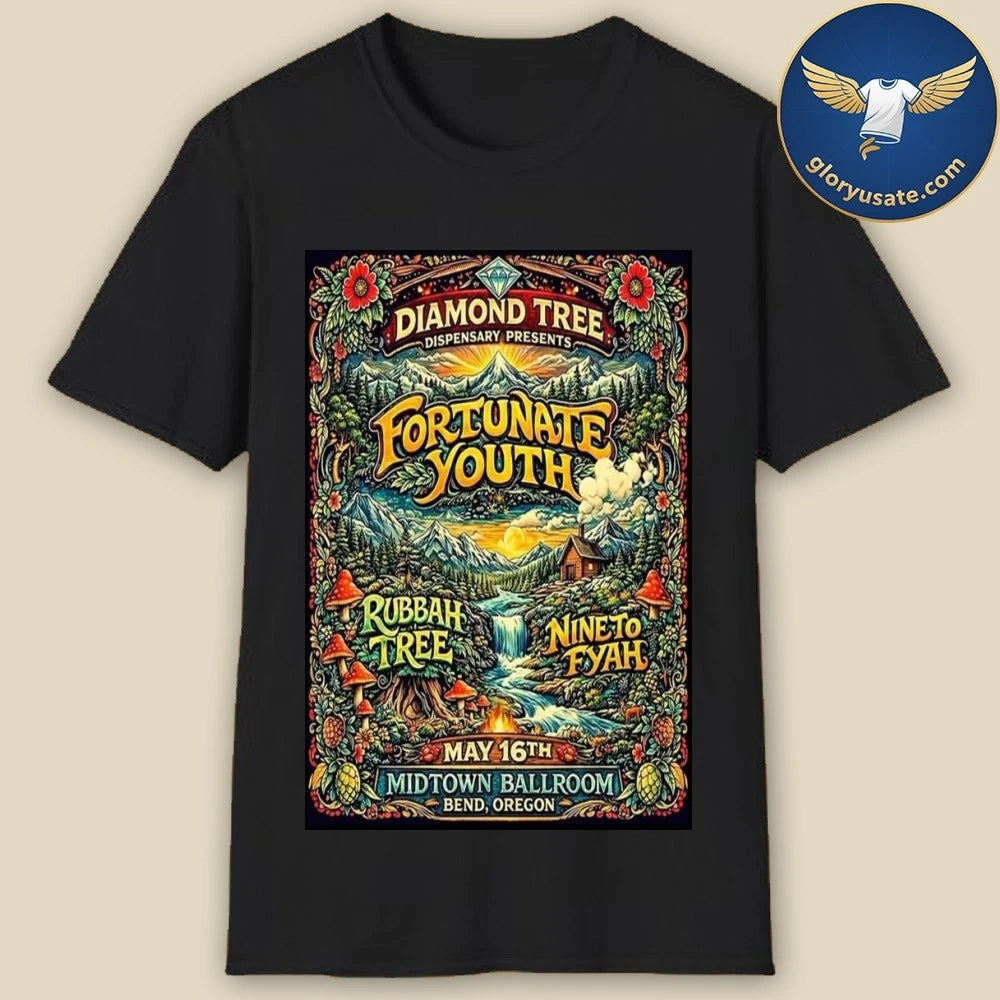 Fortunate Youth May 16 2026 Midtown Ballroom Bend OR Poster Shirt