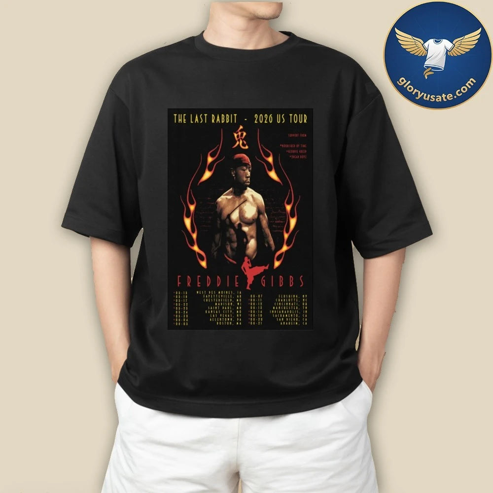Freddie Gibbs US 2026 The Last Rabbit Tour Poster Shirt