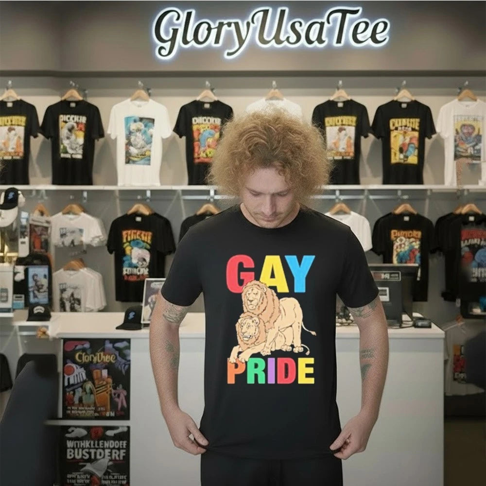 Funny Lion Gay Pride Shirt