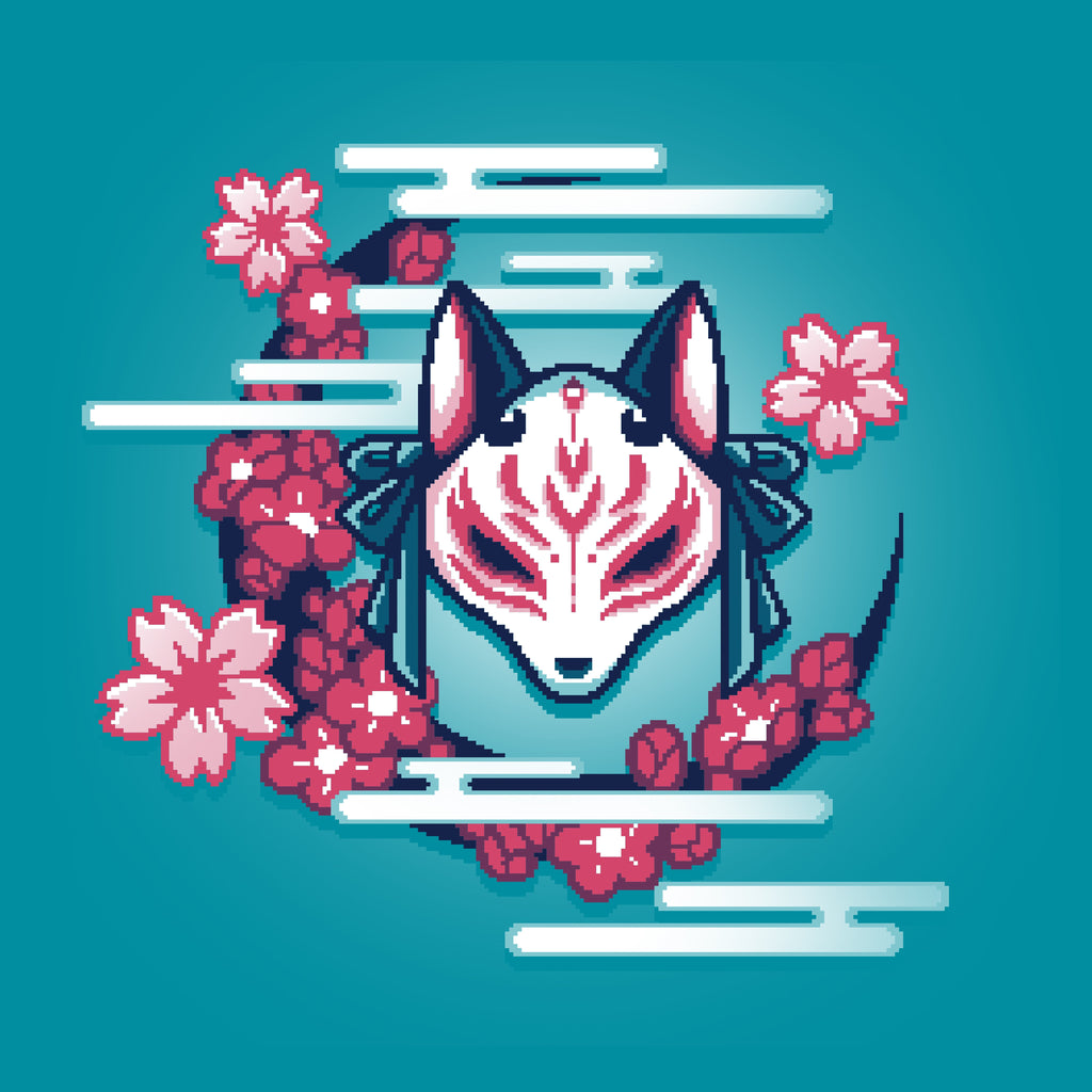 Kitsune Mask Pixel Art